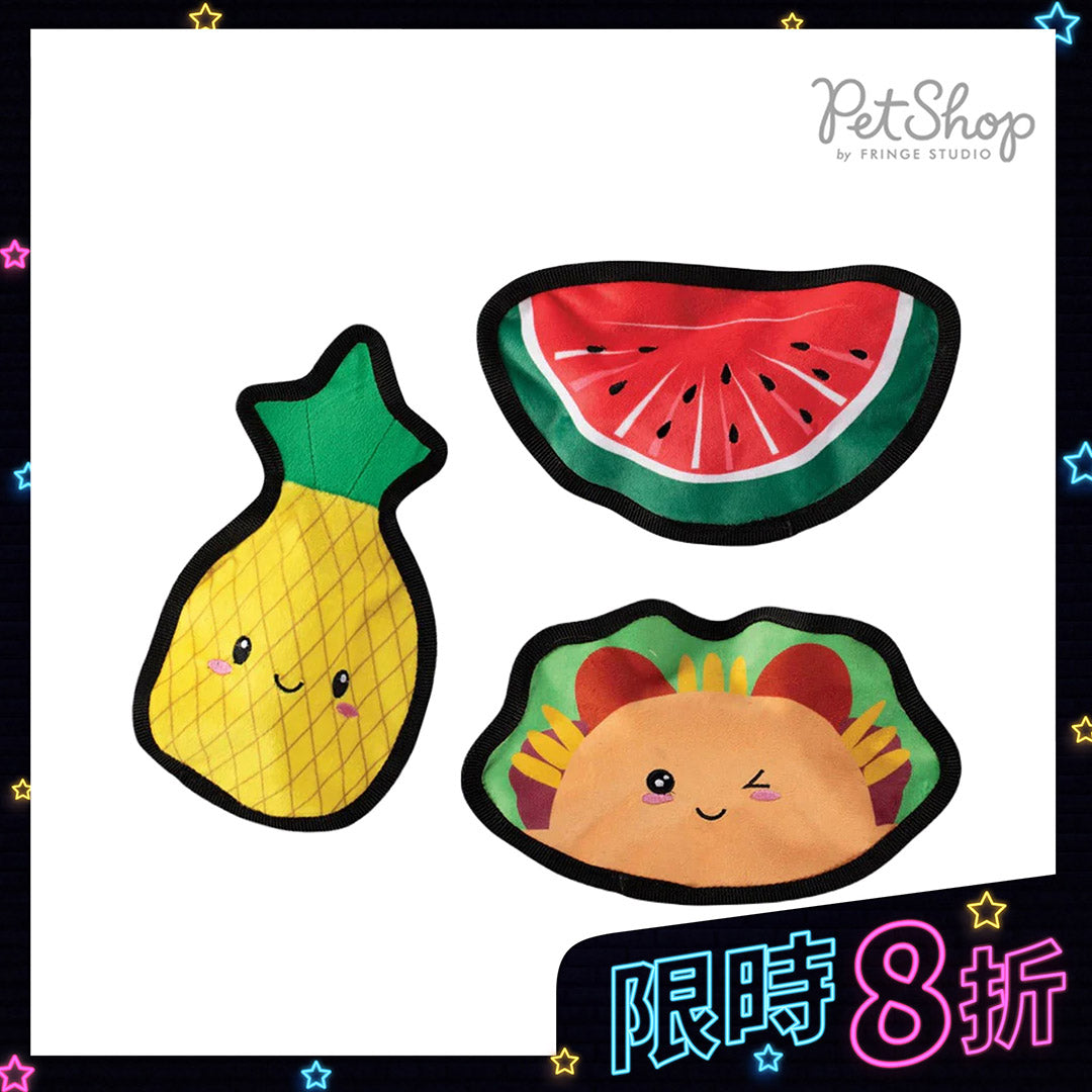 PetShop by Fringe Studio 狗狗發聲玩具-絨毛食物玩偶