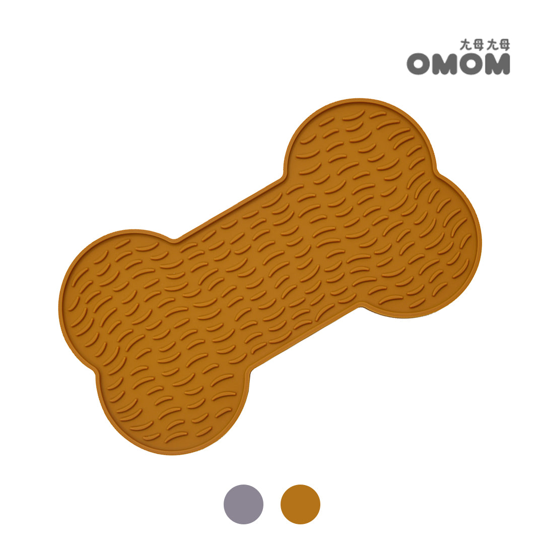 OMOM 寵物舔食墊-狗骨頭 入門款