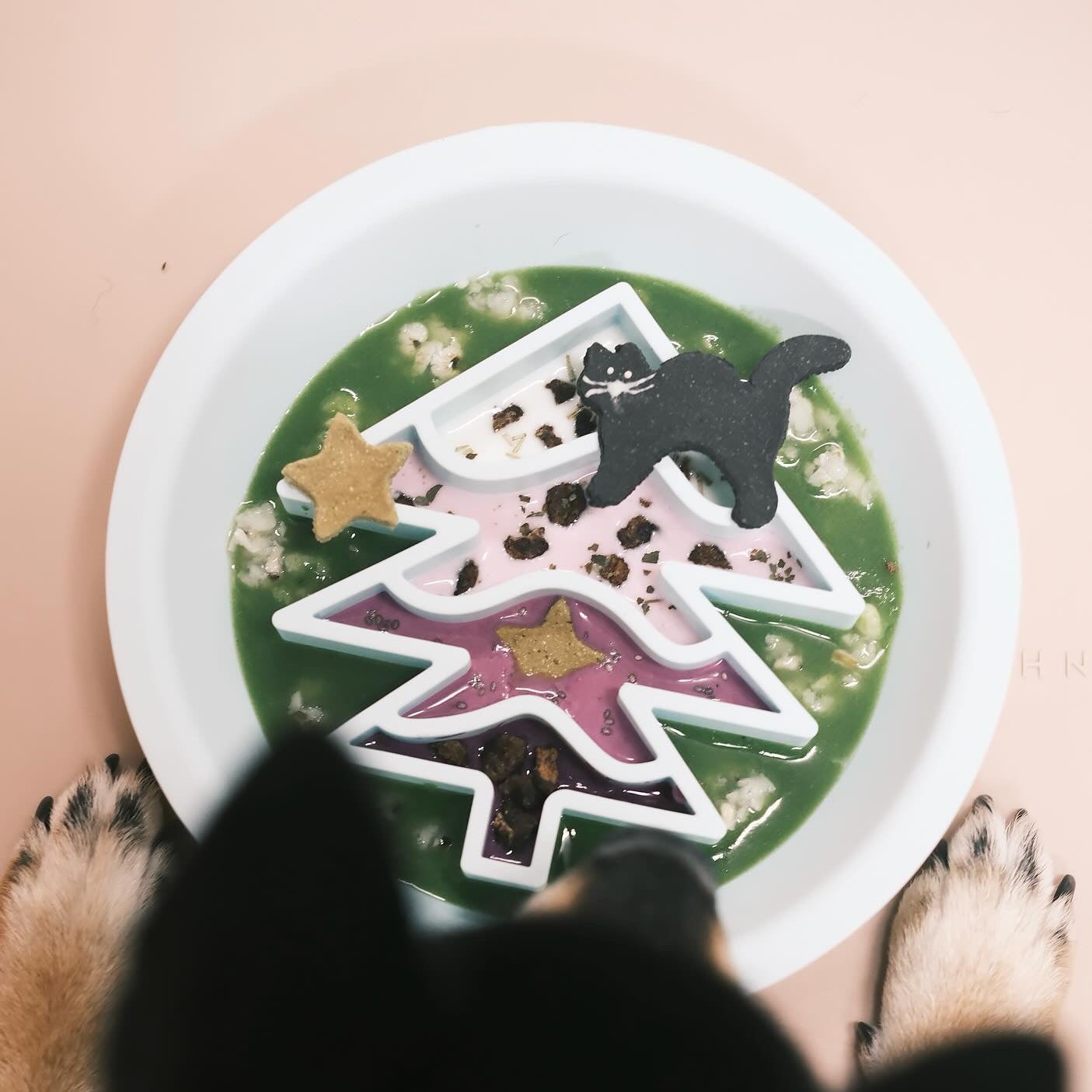 OMOM 慢舔食兩用碗-烘培薑餅人