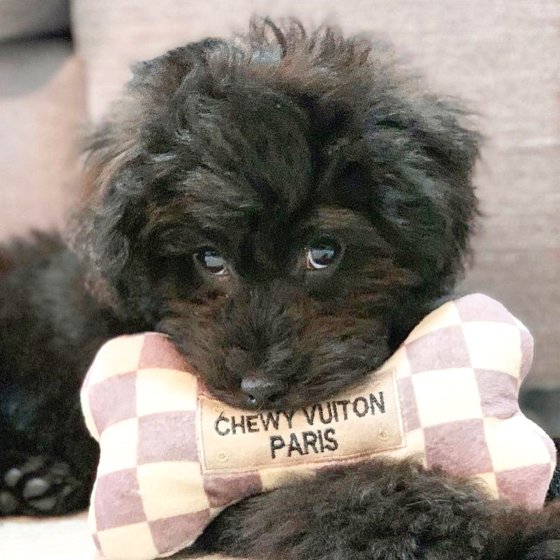 Haute Diggity Dog 狗狗精品發聲玩具-LV經典格紋系列