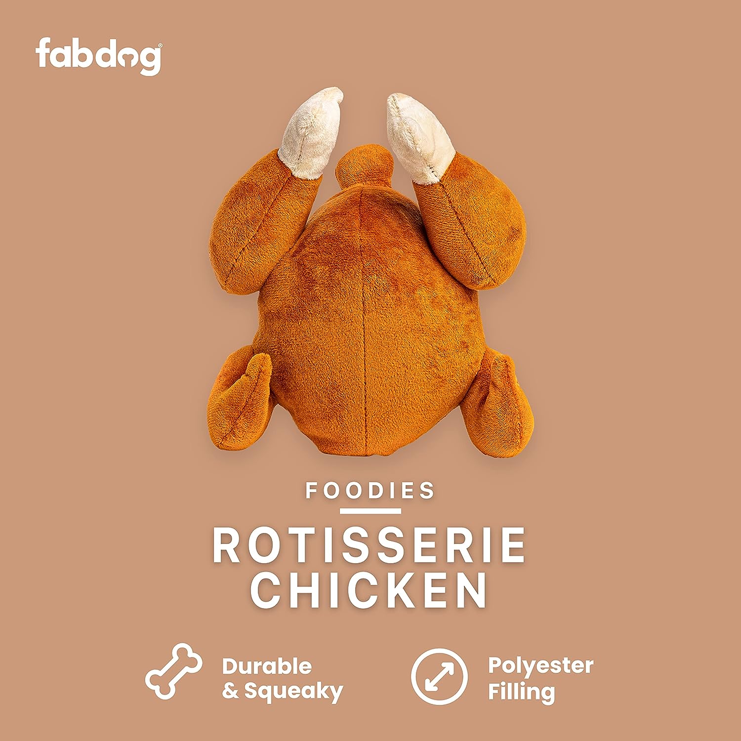 Fabdog 狗狗發聲玩具-擬真烤雞盒