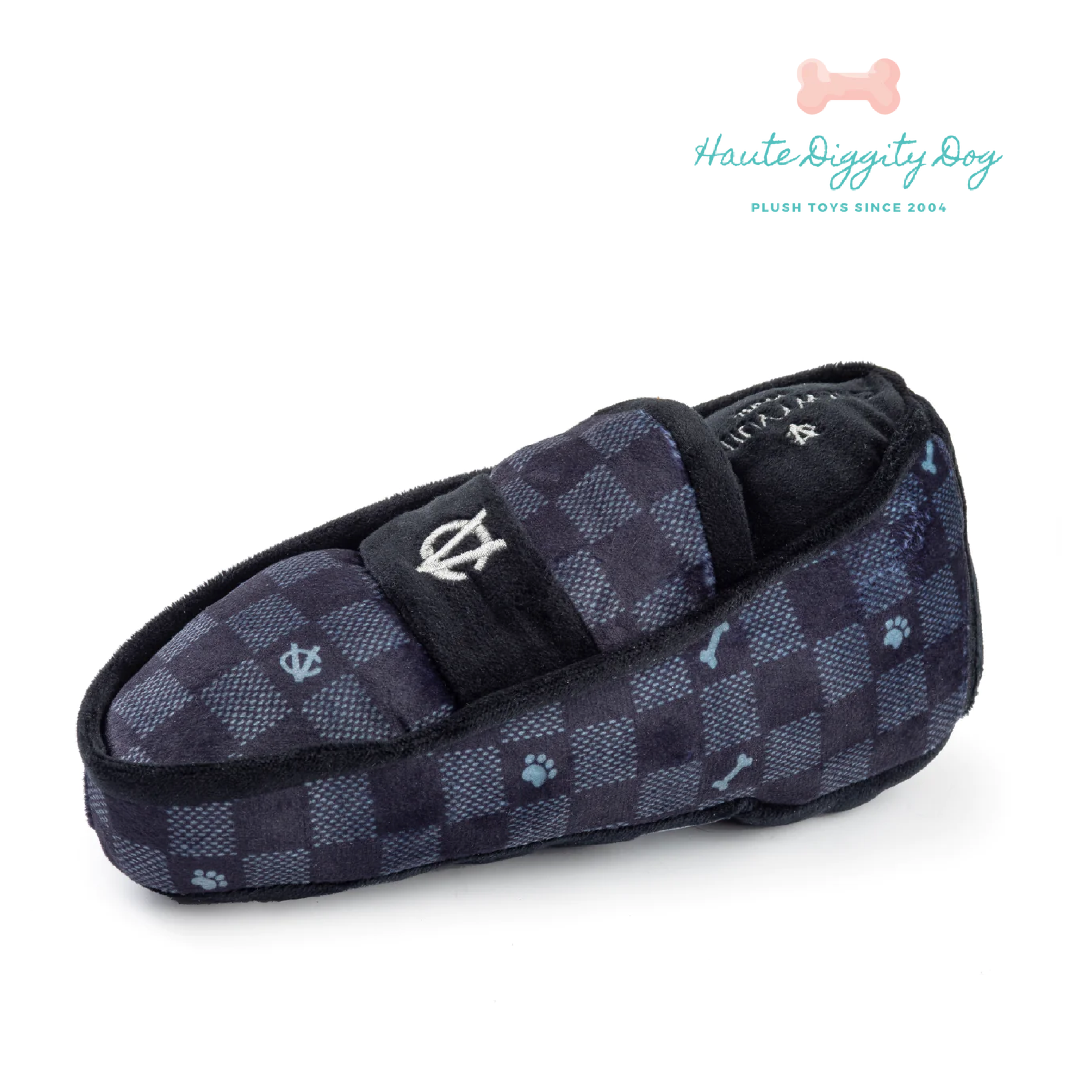 Haute Diggity Dog 狗狗精品發聲玩具-LV黑色格紋系列