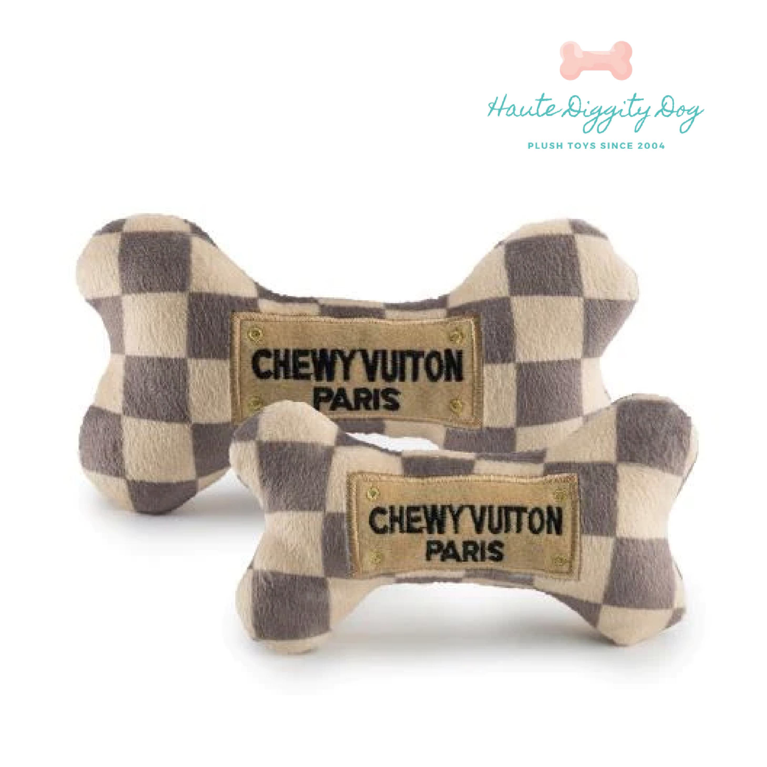 Haute Diggity Dog 狗狗精品發聲玩具-LV經典格紋系列