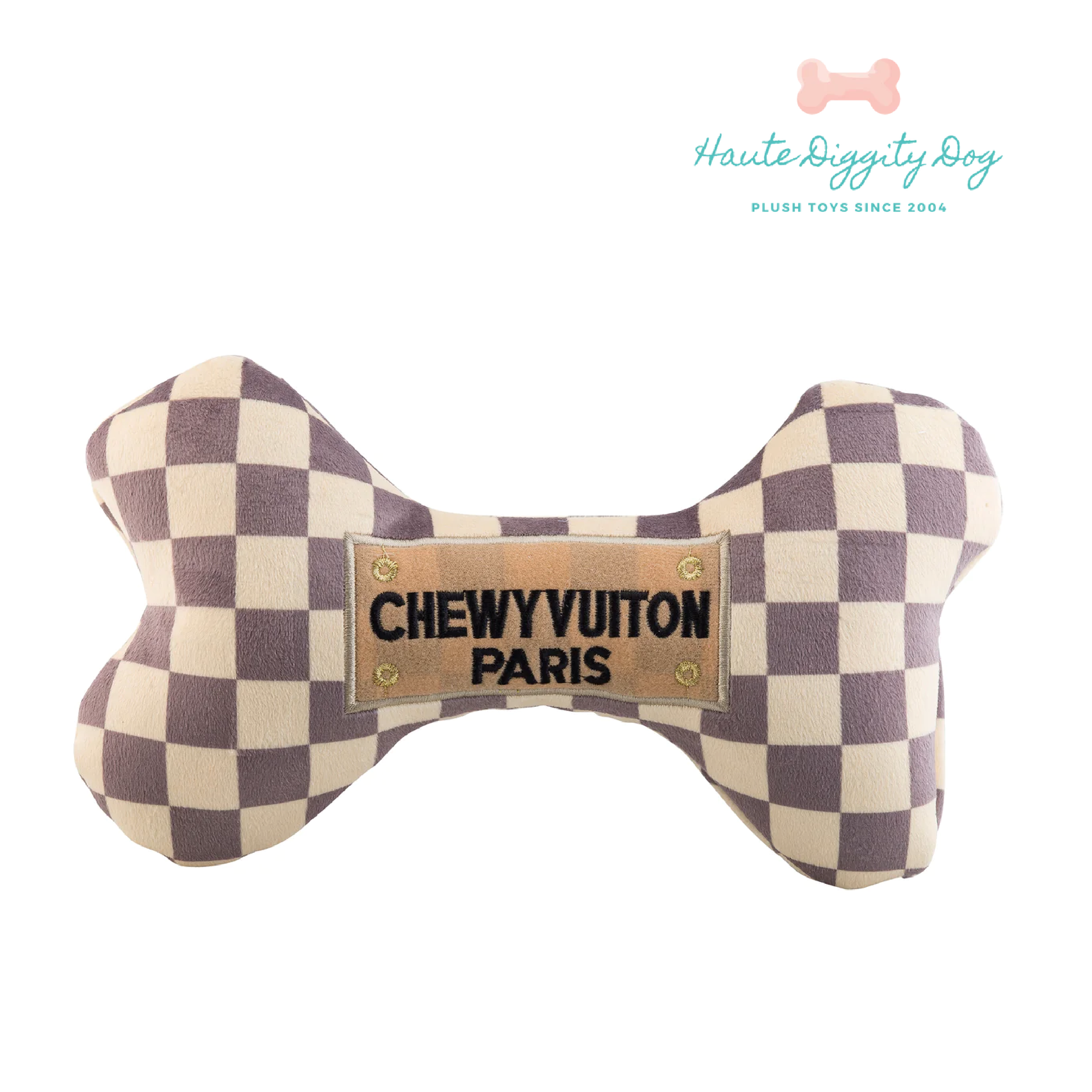 Haute Diggity Dog 狗狗精品發聲玩具-LV經典格紋系列