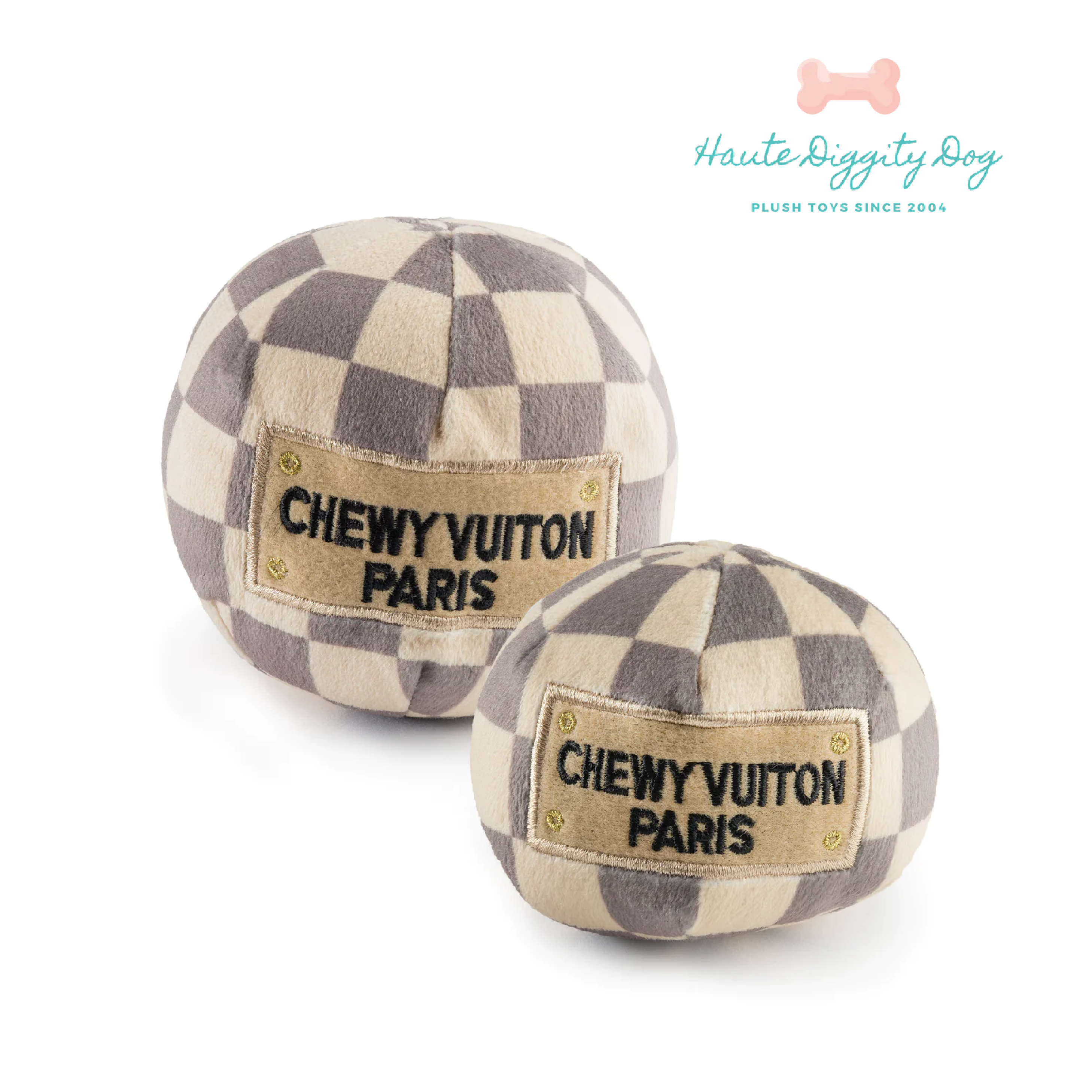 Haute Diggity Dog 狗狗精品發聲玩具-LV經典格紋系列