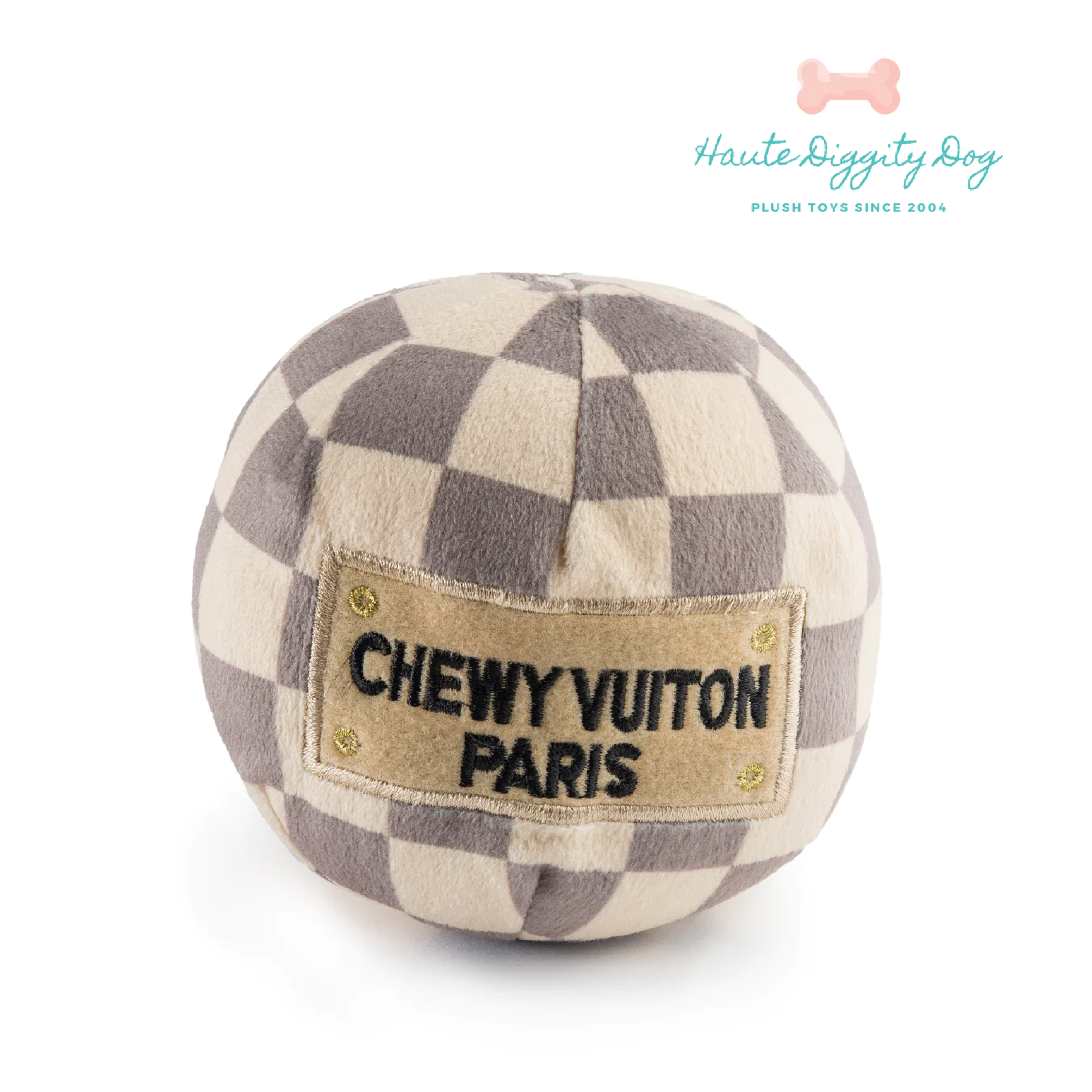 Haute Diggity Dog 狗狗精品發聲玩具-LV經典格紋系列