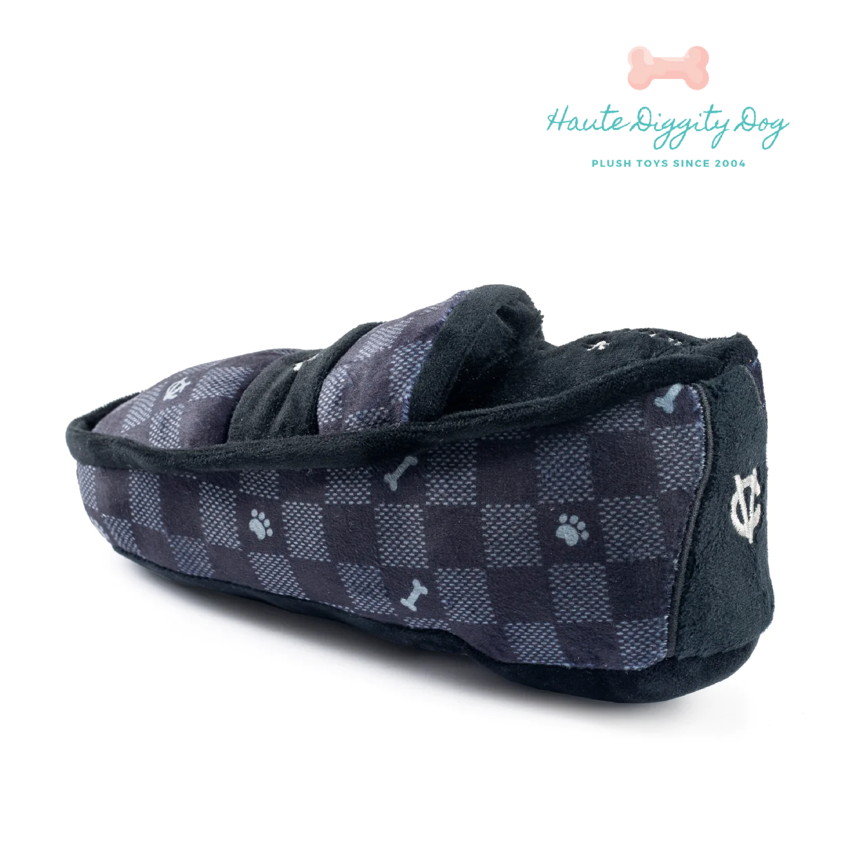 Haute Diggity Dog 狗狗精品發聲玩具-LV黑色格紋系列