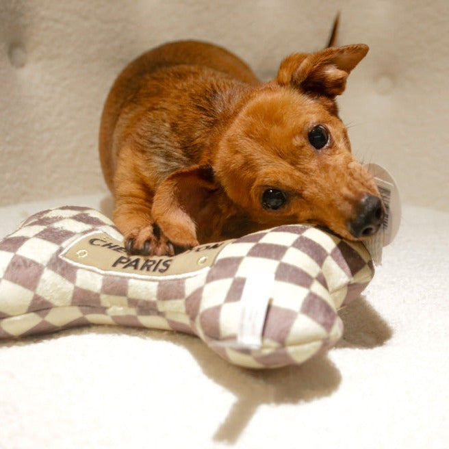 Haute Diggity Dog 狗狗精品發聲玩具-LV經典格紋系列