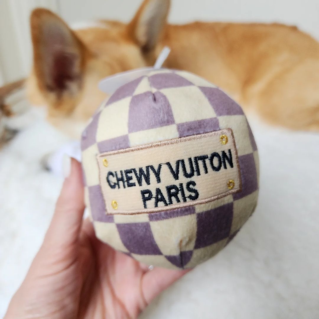 Haute Diggity Dog 狗狗精品發聲玩具-LV經典格紋系列