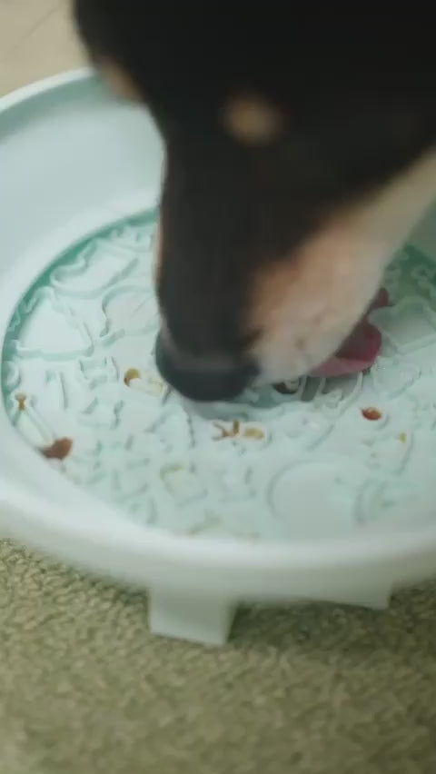 OMOM 慢舔食兩用碗-雪夜聖誕樹