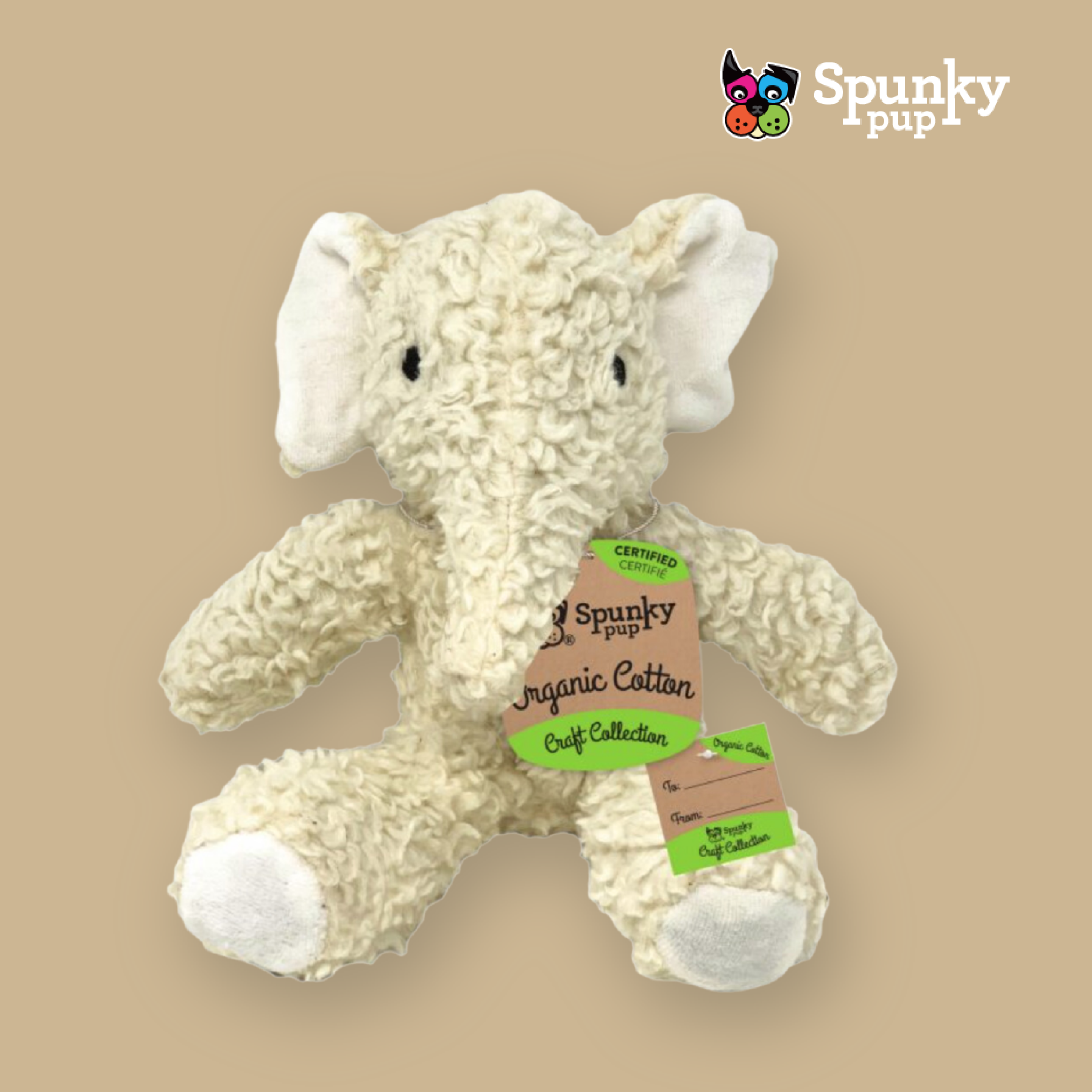 Spunky Pup 狗狗響紙玩具-有機棉系列