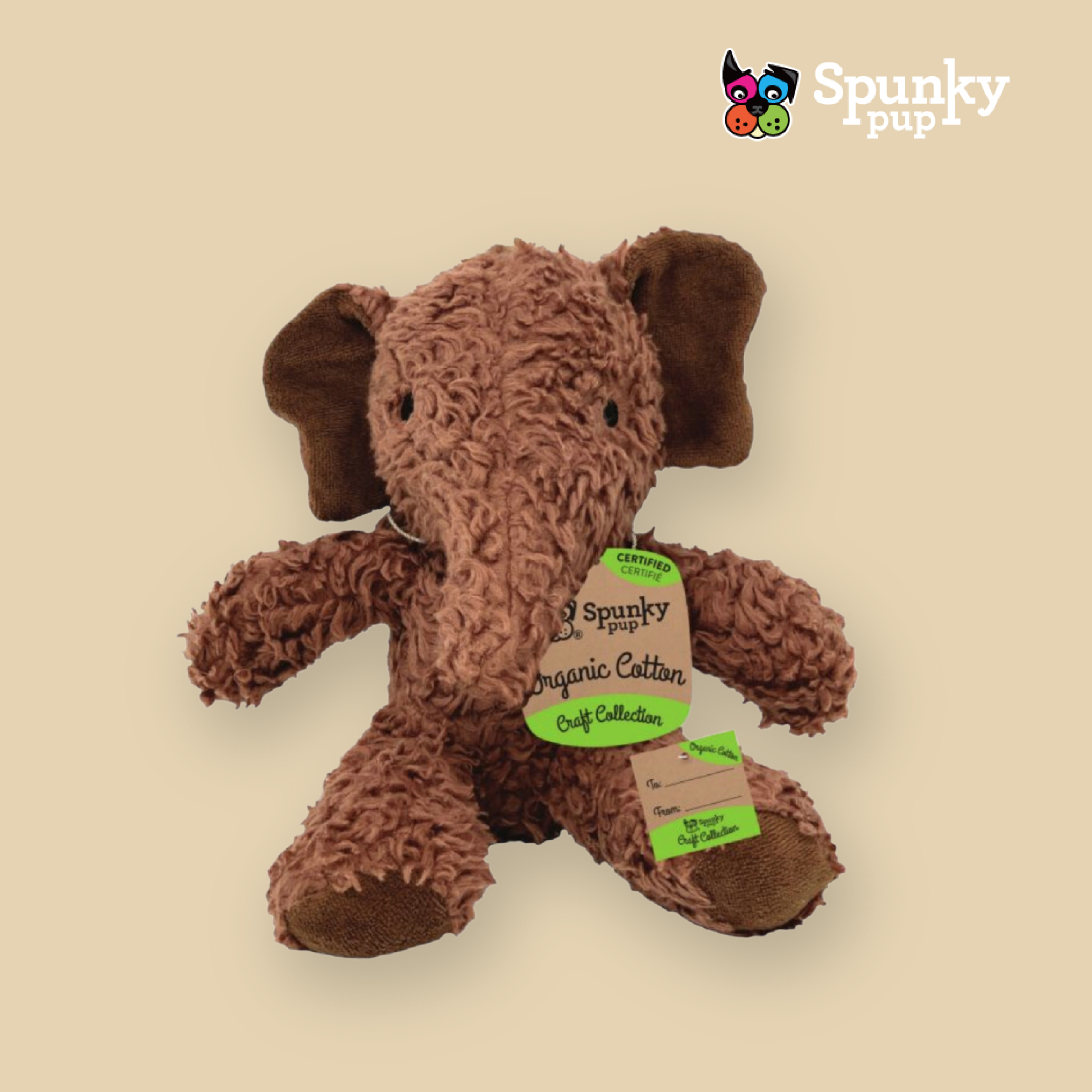 Spunky Pup 狗狗響紙玩具-有機棉系列