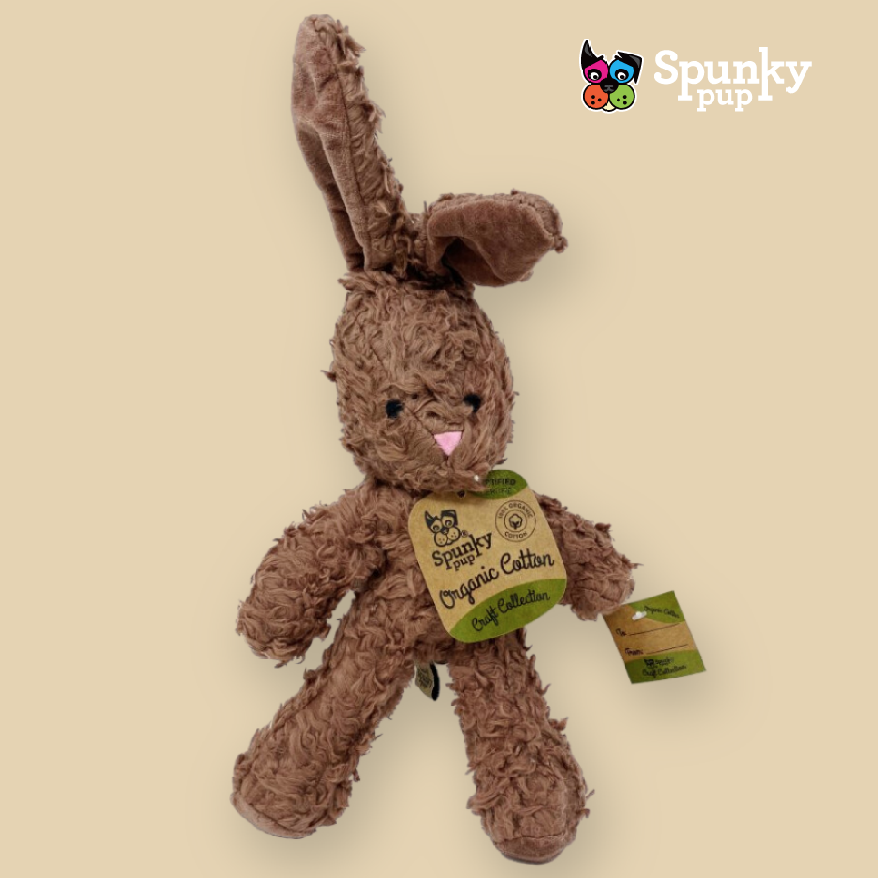 Spunky Pup 狗狗響紙玩具-有機棉系列