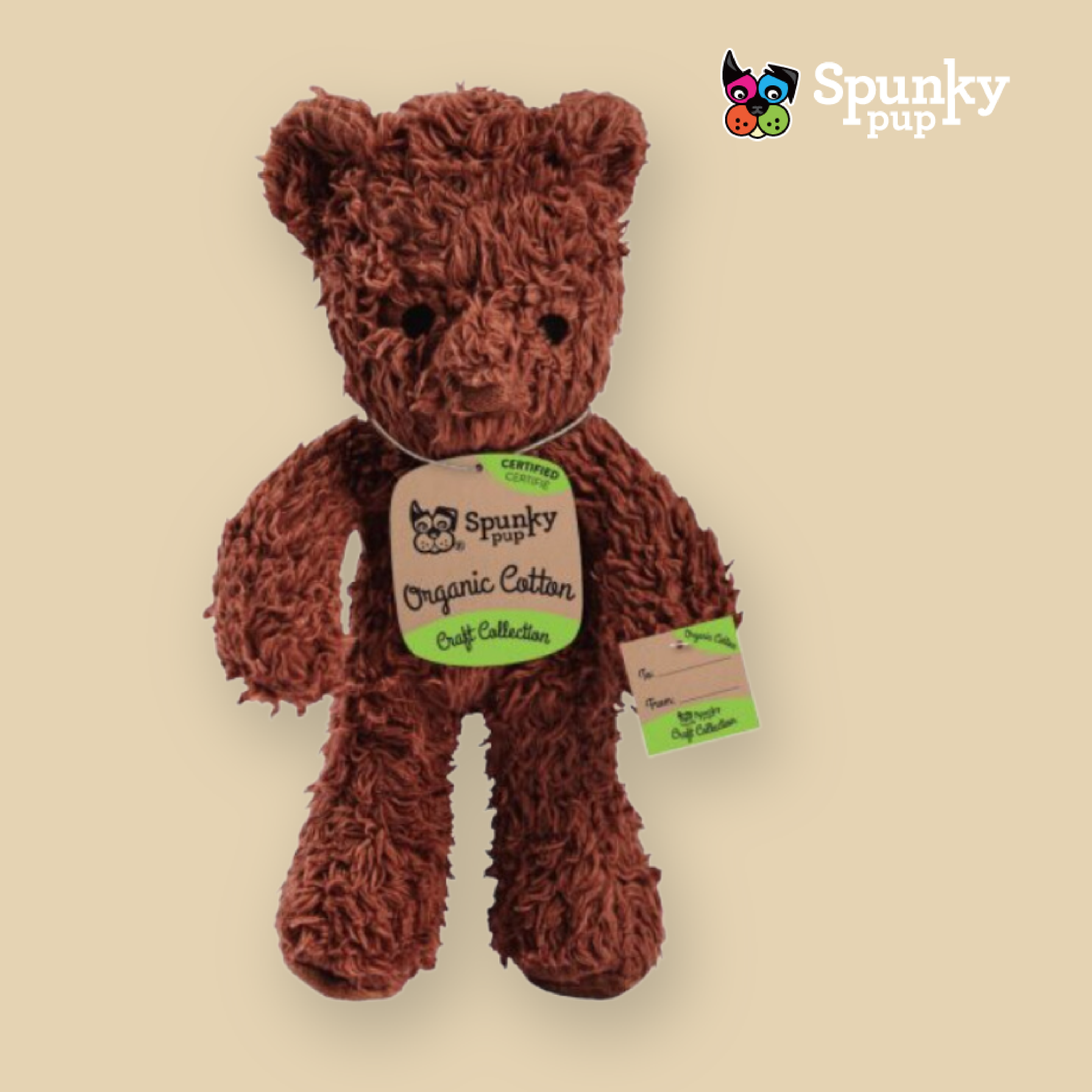 Spunky Pup 狗狗響紙玩具-有機棉系列