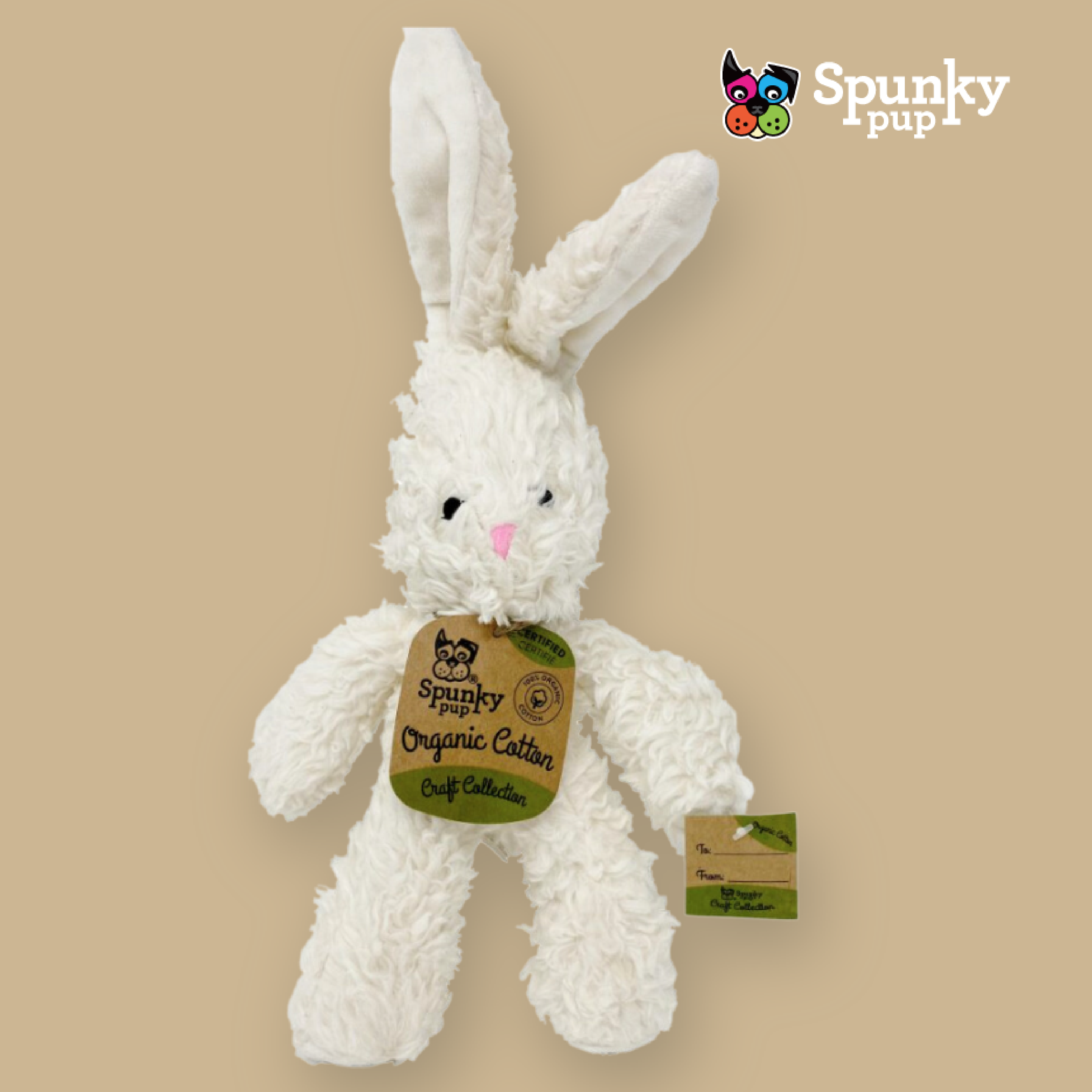 Spunky Pup 狗狗響紙玩具-有機棉系列