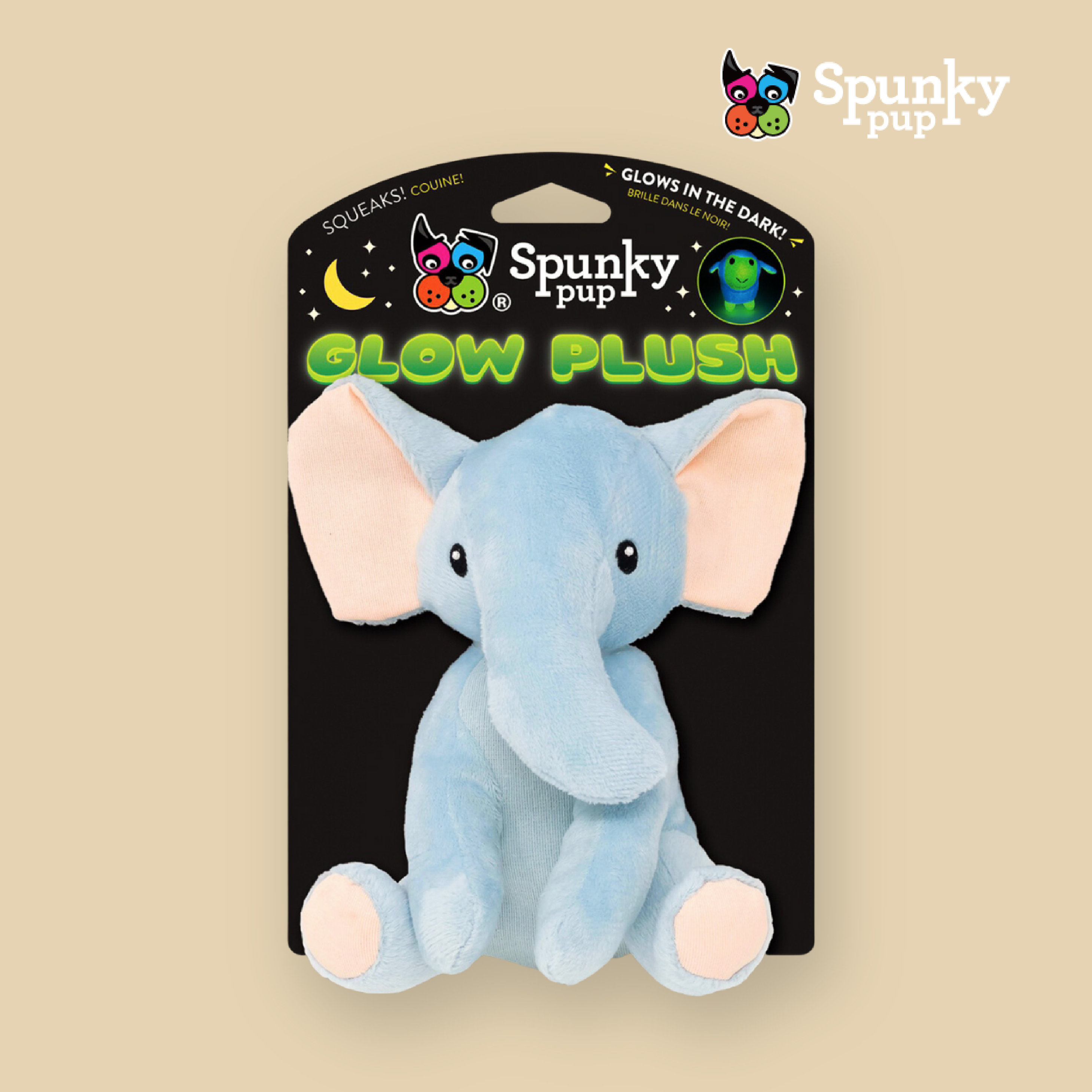 Spunky Pup 狗狗發聲玩具-夜光系列